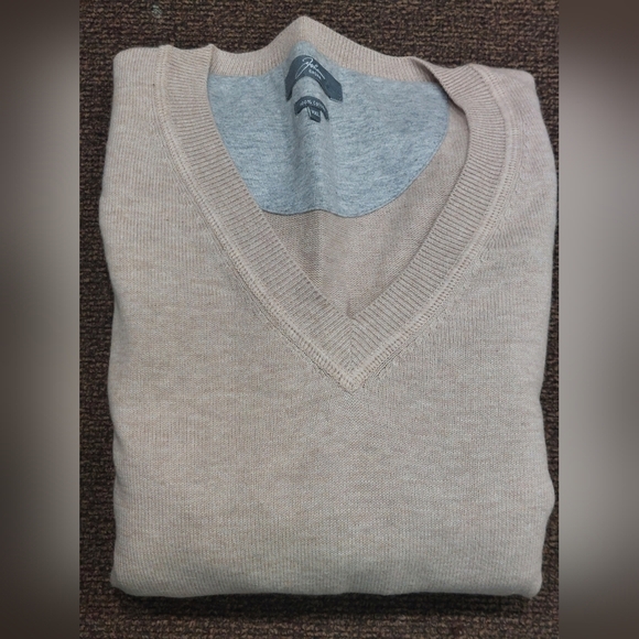 Johann Konen Men's Pullover Designer Sweater Size XXL Classic Preppy V-neckline - Picture 5 of 14